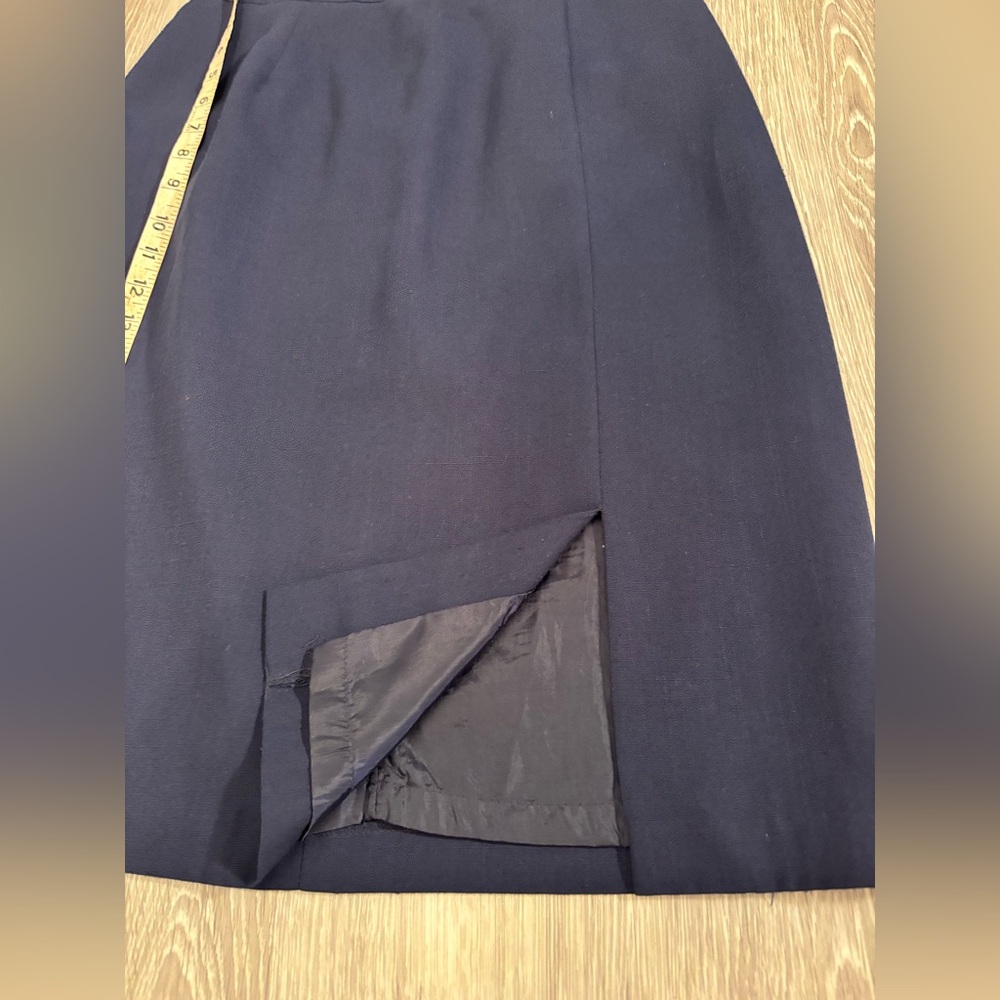 Sag Harbor Elegant Navy Blue Women's Skirt Vintage - Picture 6 of 9